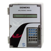 Siemens Milltronics BW500/L Instructions De Service