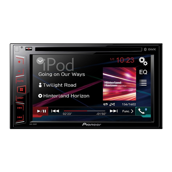 Pioneer AVH-280BT Manuel Du Propriétaire