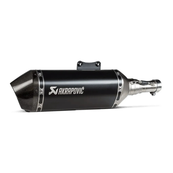 Akrapovic Vespa Primavera 125ie Manuels