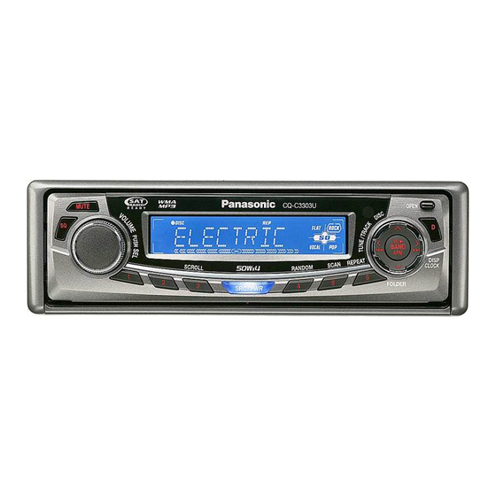 Panasonic CQ-C3433U Manuel D'instructions