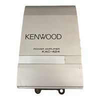 Kenwood KAC-424 Manuel D'instructions