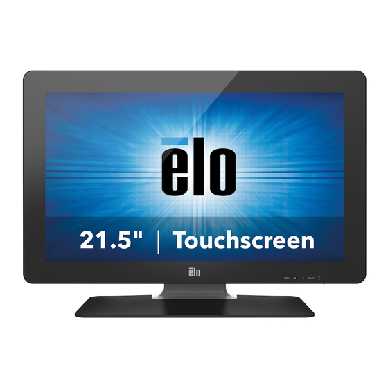 Elo Touch Solutions 2201L Guide De L'utilisateur