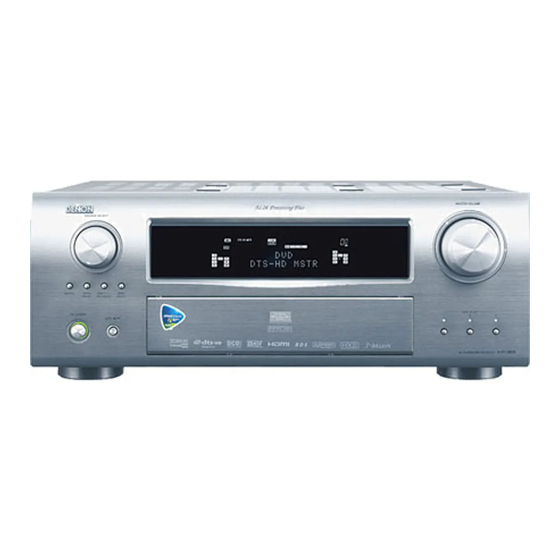 Denon AVR-3808 Manuel De L'utilisateur