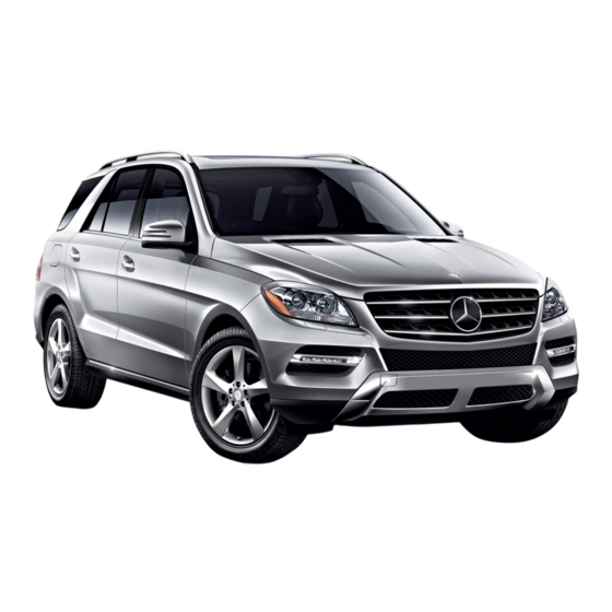 Mercedes-Benz Classe M 2012 Série Guide Du Conducteur