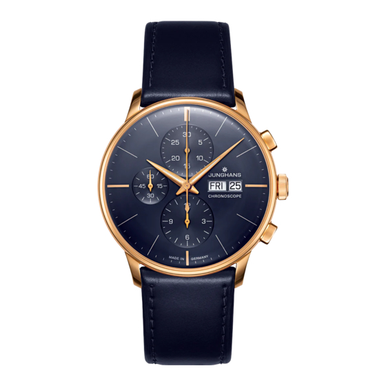 Junghans J880.1 Mode D'emploi