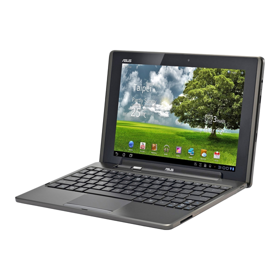 Asus TF101 Manuel De L'utilisateur