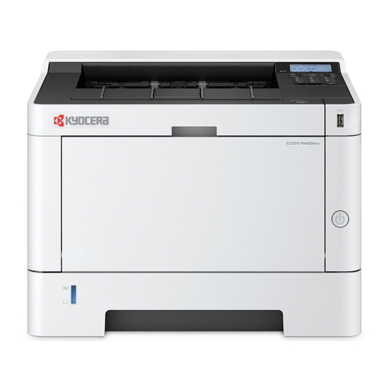 Kyocera ECOSYS PA4000wx Guide De Configuration