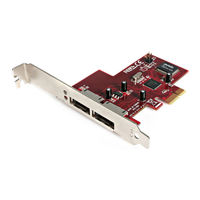 StarTech.com eSATA PCI Express PEXESATA2 Guide De L'utilisateur