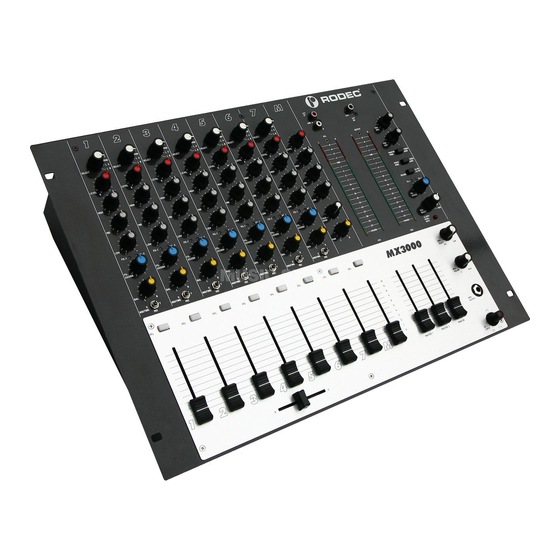 Rodec MX3000 Manuel De L'utilisateur