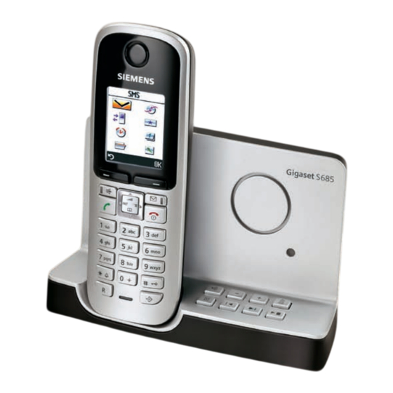 Siemens Gigaset S685 Mode D'emploi
