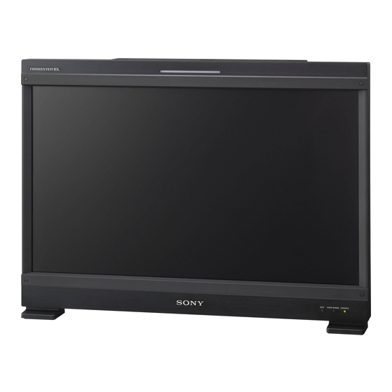 Sony TRIMASTER EL BVM-E250 Manuel D'utilisation