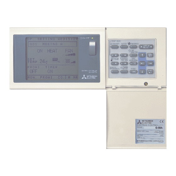 Mitsubishi Electric G-50A Mode D'emploi