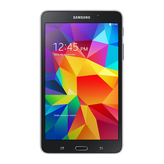 Samsung Galaxy Tab A7 Mode D'emploi