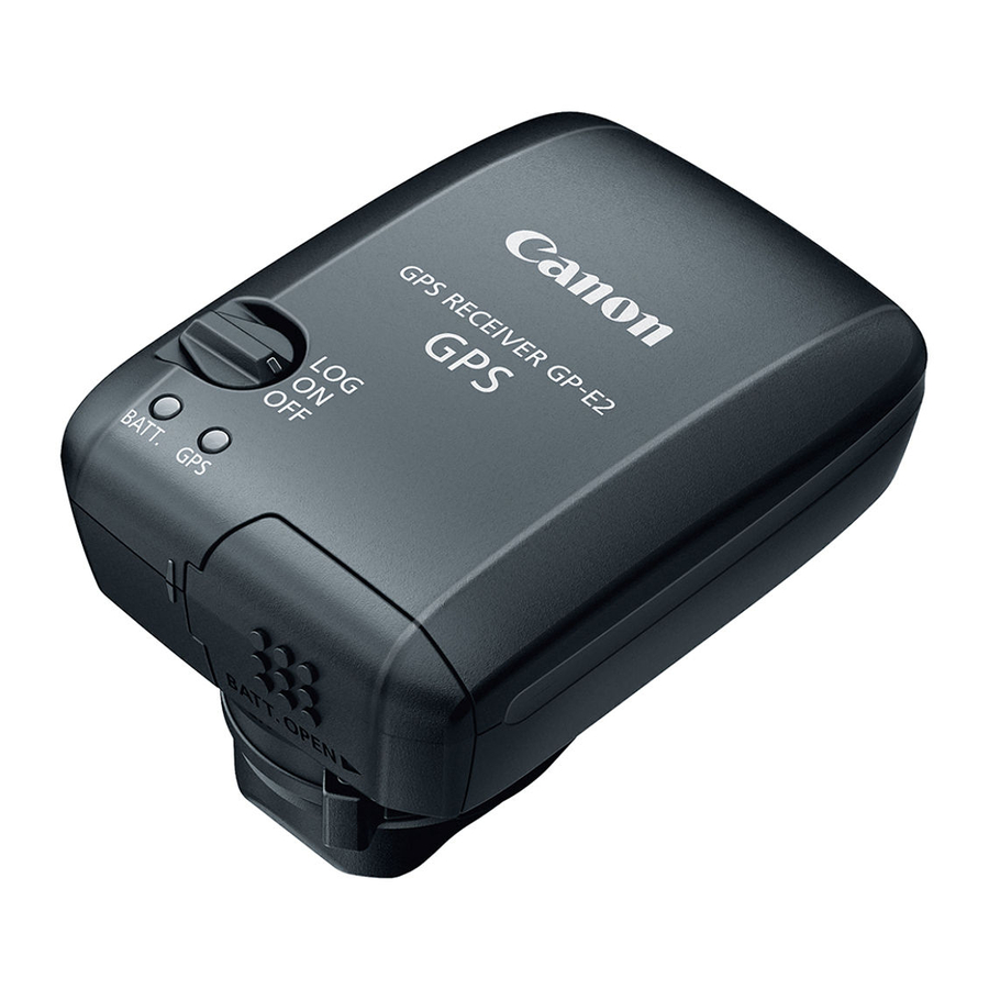 Canon GP-E2 Mode D'emploi