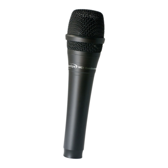 Prodipe MC1 Manuel Utilisateur