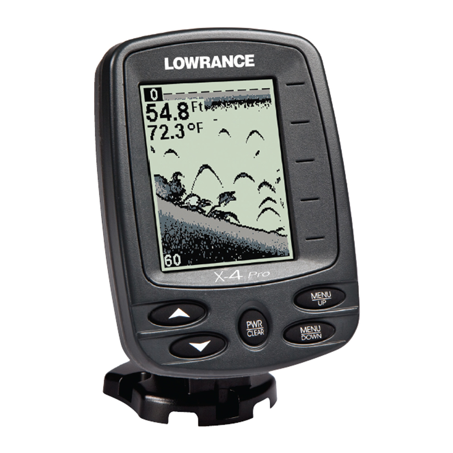 Lowrance X-4 Pro Instructions D'installation Et Fonctionnement