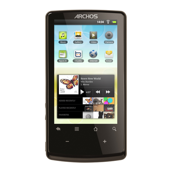 Archos 28 Manuel D'utilisation