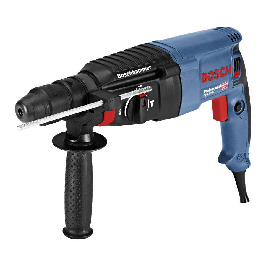 Bosch GBH 2-26 Professional Notice Originale