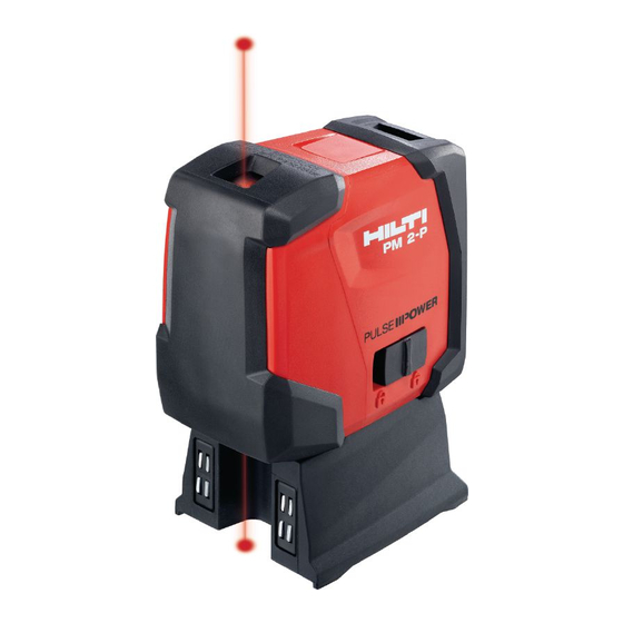 Hilti PM 2-P Mode D'emploi