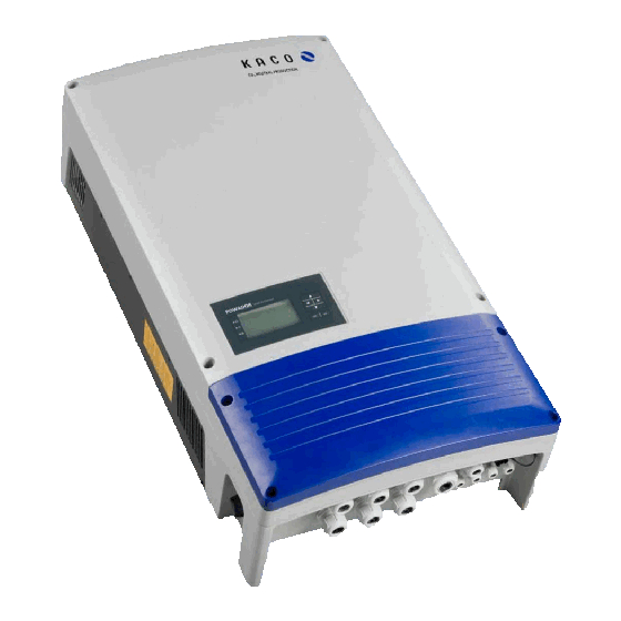 Kaco Powador 16.0 TR3 Manuel D'utilisation
