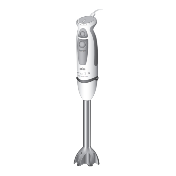 Braun Multiquick MR 6550 M BC-HC Mode D'emploi