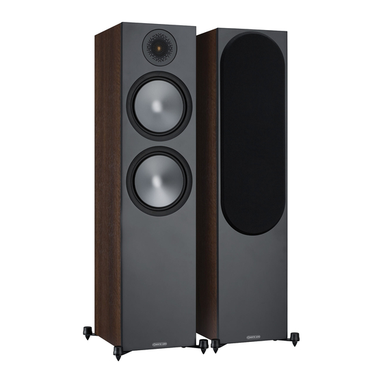 Monitor Audio BRONZE Serie Manuel D'utilisation