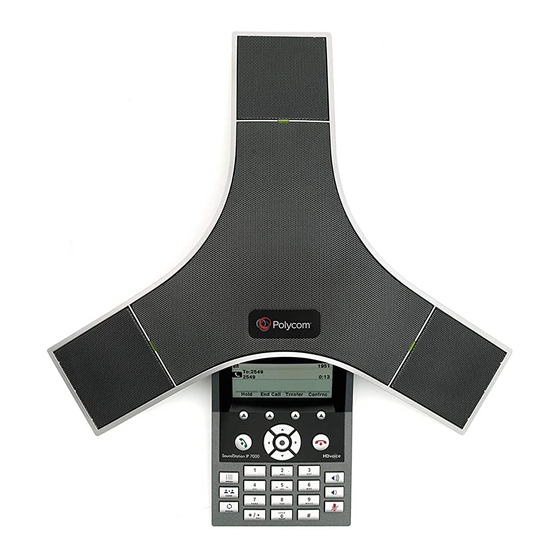 Polycom SoundStation IP 7000 Guide D'intégration