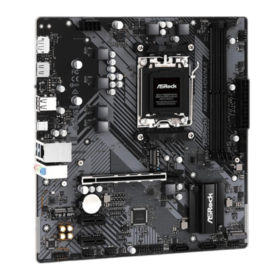 ASROCK A620M-HDV/M.2 Manuel Utilisateur