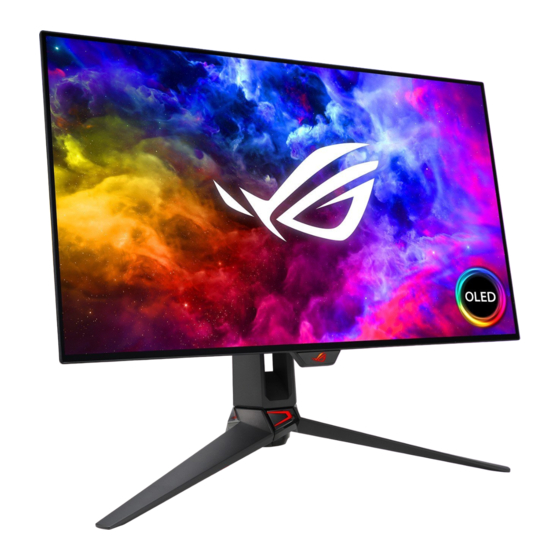 Asus ROG Swift PG27AQDM Mode D'emploi