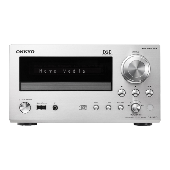 Onkyo CR-N765 Manuel D'instructions