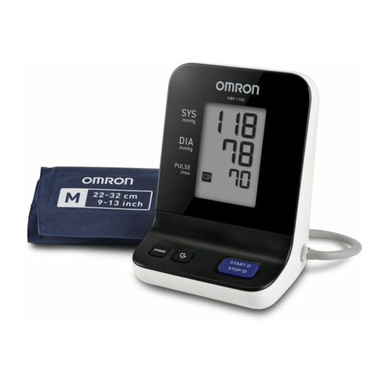 Omron HBP-1100 Mode D'emploi