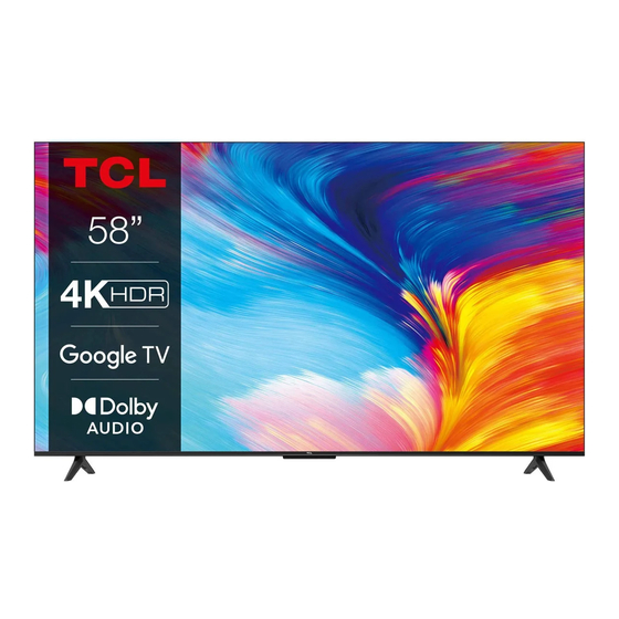 TCL 58P635 Mode D'emploi