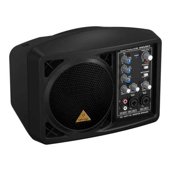 Behringer EUROLIVE B205D Mode D'emploi