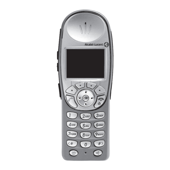 Alcatel-Lucent IP Touch 610 WLAN Handset Mode D'emploi