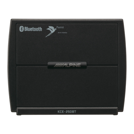Alpine KCE-250BT Mode D'emploi