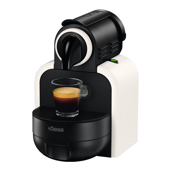 Koenig NESPRESSO CAPRI AUTOMATIC Mode D'emploi