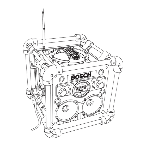 Bosch PB10-CD Consignes De Fonctionnement/Sécurité