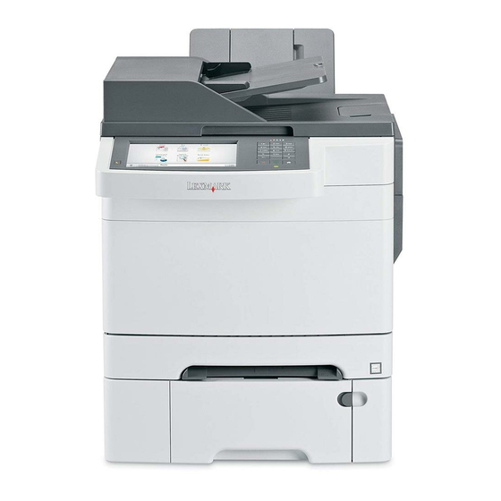 Lexmark X548 Guide De Référence Rapide