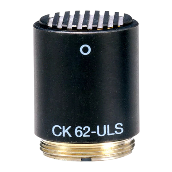 AKG C 480 B comb-ULS/61 Mode D'emploi