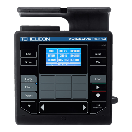 TC-Helicon VOICELIVE Touch 2 Manuel De Référence