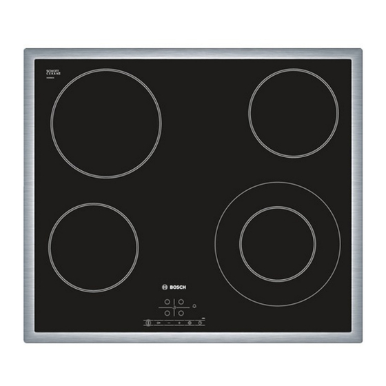 Bosch PKF645B17E Notice D'utilisation