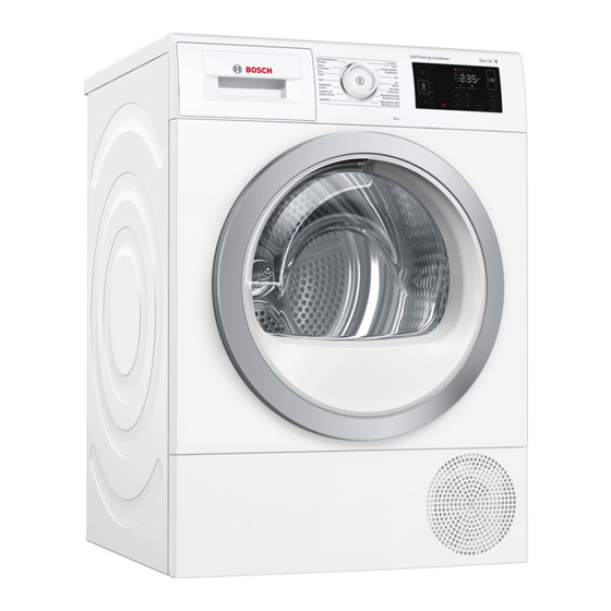 Bosch WTU87S1FG Manuel D'utilisation Et Notice D'installation