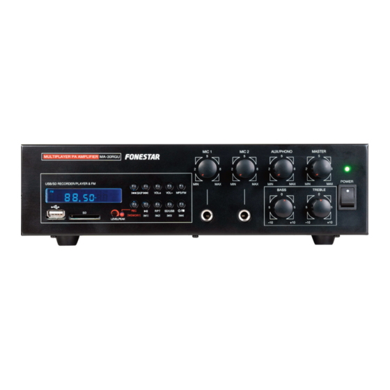 FONESTAR MAZ-30RGU-E Mode D'emploi
