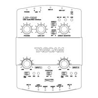 TEAC PROFESSIONAL Tascam US-122 Mode D'emploi