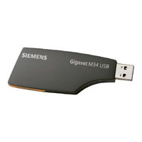 Siemens Gigaset M34 USB Manuel De L'utilisateur