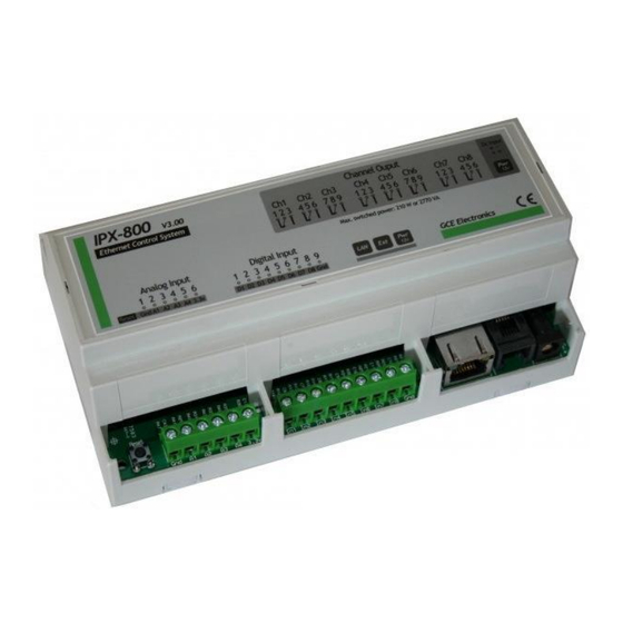 GCE IPX-800 V3 ETHERNET CONTROL SYSTEM Mode D'emploi