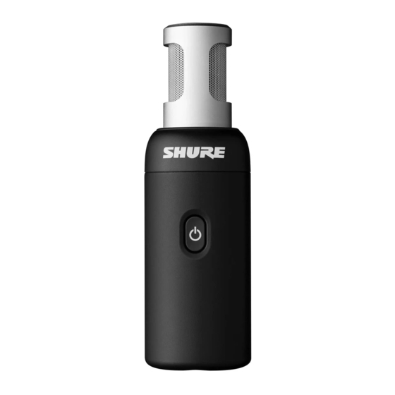 Shure MoveMic 88+ Mode D'emploi