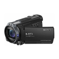 Sony Handycam HDR-CX740VE Mode D'emploi