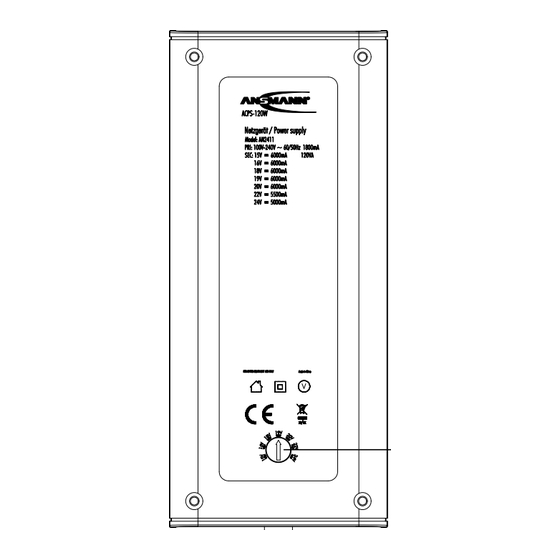 ANSMANN ACPS-120W Mode D'emploi