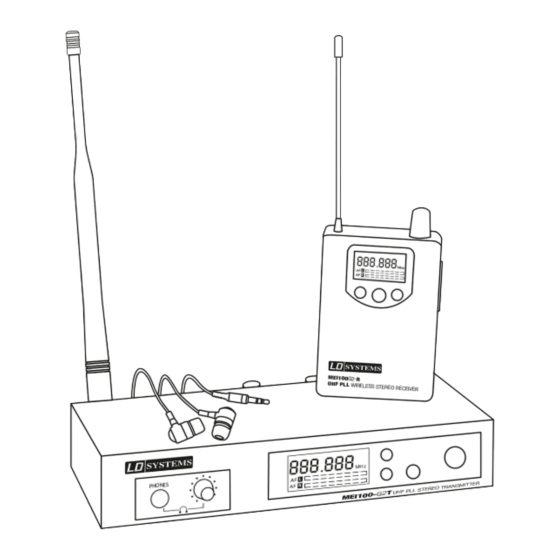 LD Systems LDMEI100G2 Manuel D'utilisation